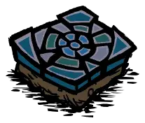 蓝色马赛克地板